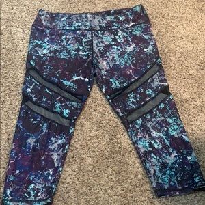 Fabletics Galaxy cropped mesh leggings